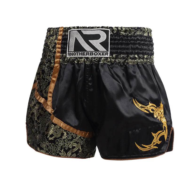 Premium Muay Thai Shorts Embroidered Unisex Fight Wear - ToylandEU