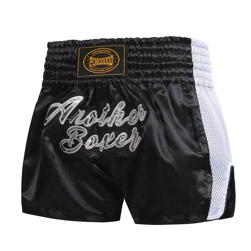 Premium Muay Thai Shorts Embroidered Unisex Fight Wear - ToylandEU