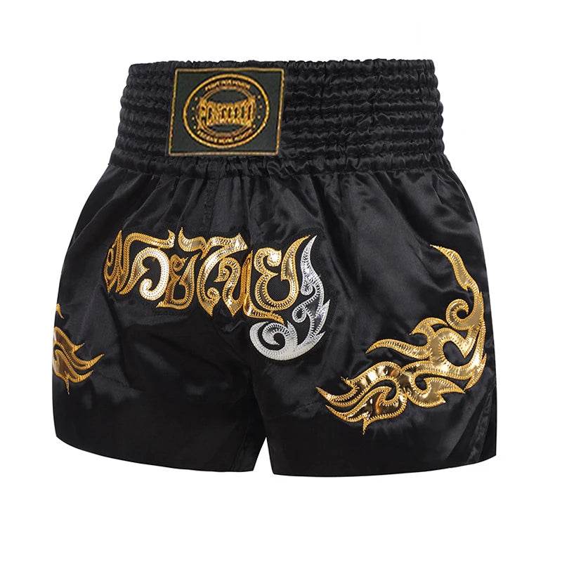 Premium Muay Thai Shorts Embroidered Unisex Fight Wear - ToylandEU