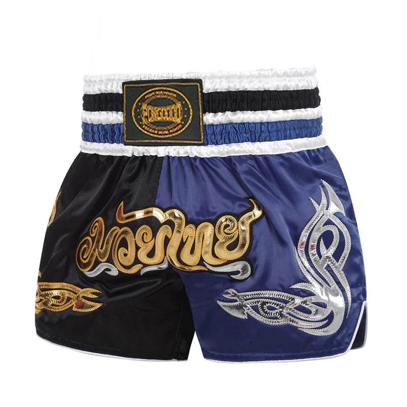 Premium Muay Thai Shorts Embroidered Unisex Fight Wear - ToylandEU
