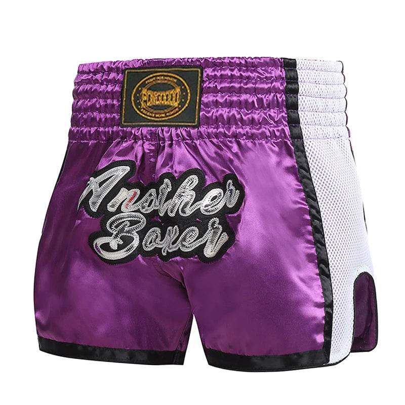 Premium Muay Thai Shorts Embroidered Unisex Fight Wear - ToylandEU