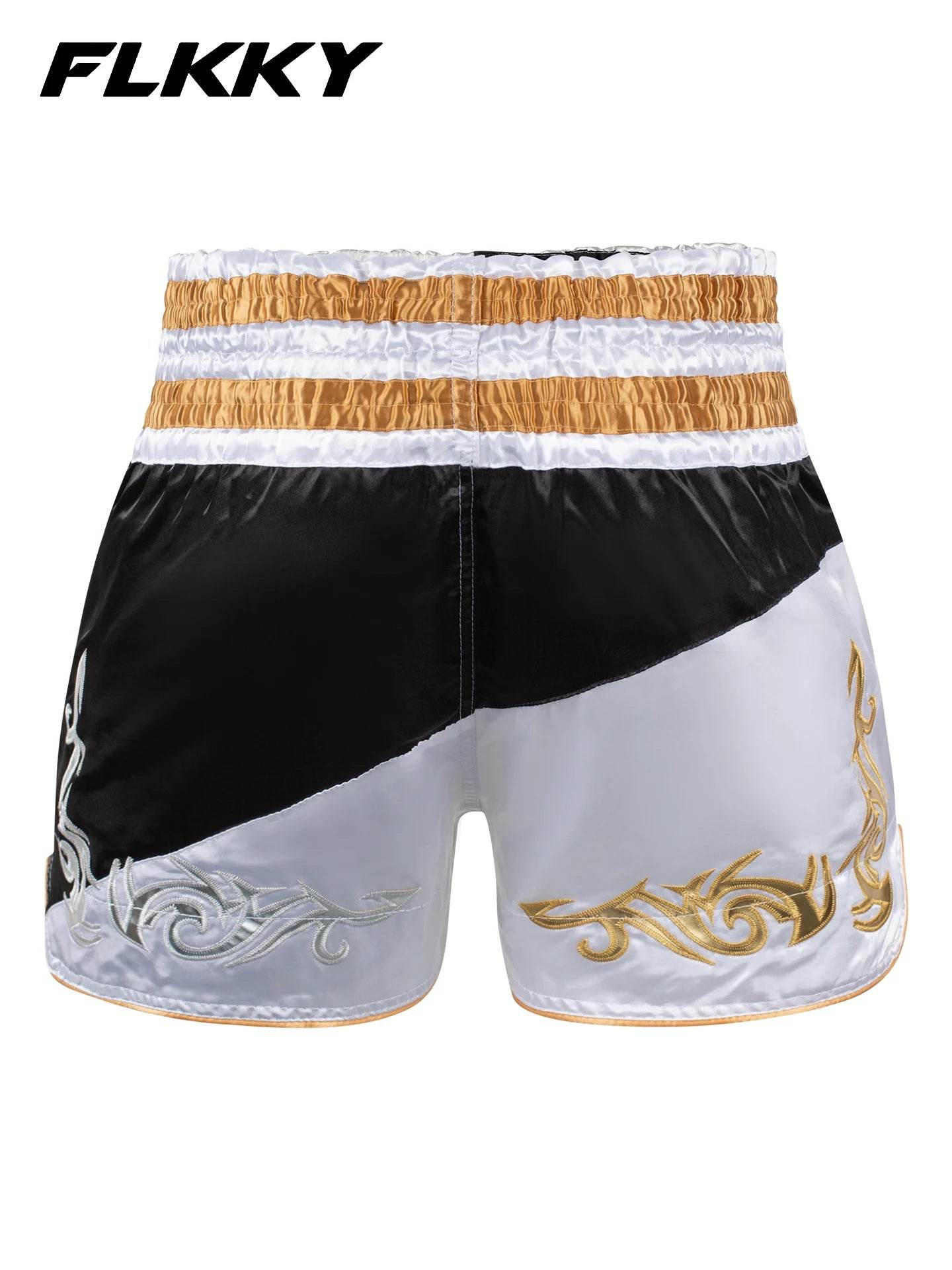 Premium Muay Thai Shorts Unisex Embroidered Color Contrast - ToylandEU