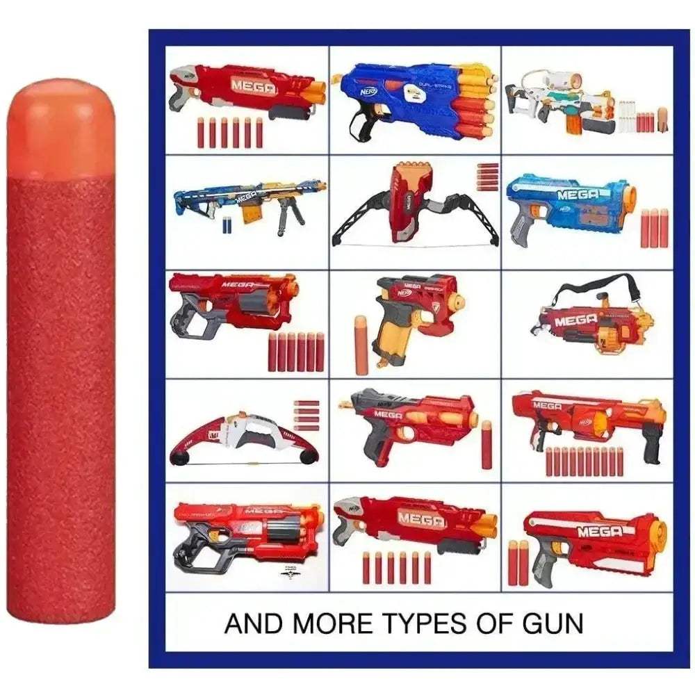 Premium Nerf Foam Darts 120 Pack Refills for Mega Guns - ToylandEU
