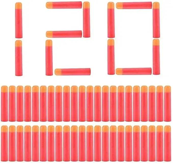 Premium Nerf Foam Darts 120 Pack Refills for Mega Guns - ToylandEU