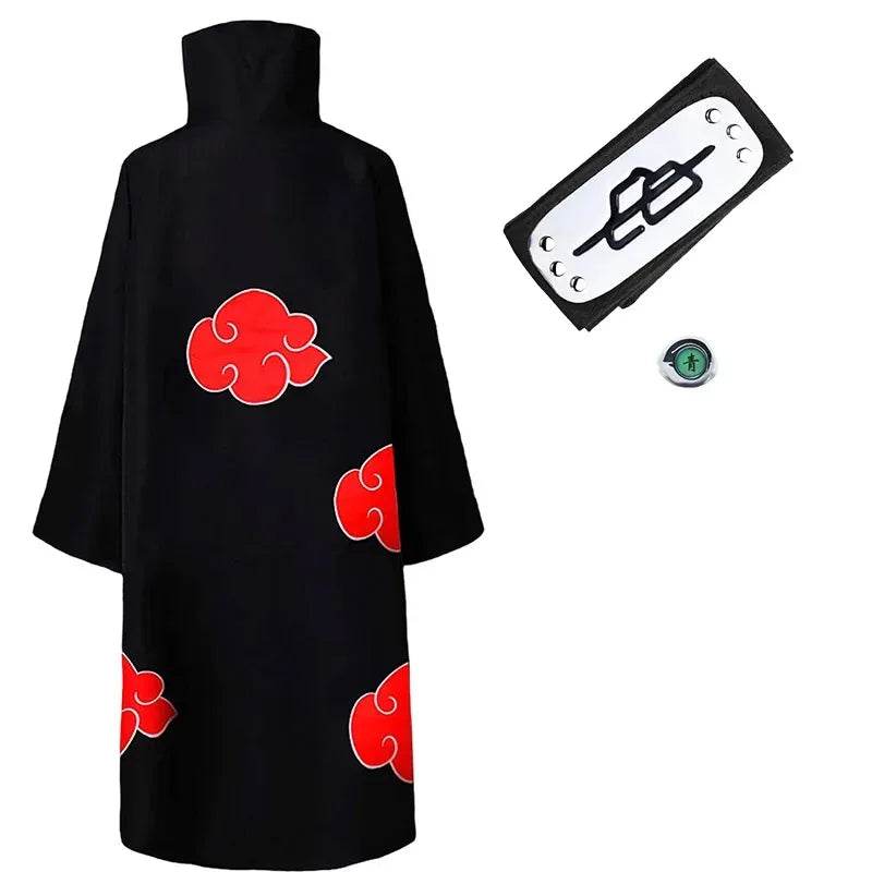 Premium Ninja Costume Red Cloud Akatsuki Cloak Adults - ToylandEU