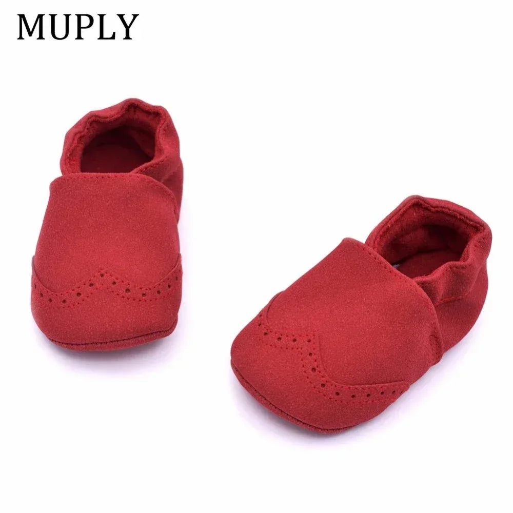Premium Nubuck Leather Baby Shoes First Walker Soft Sole - ToylandEU