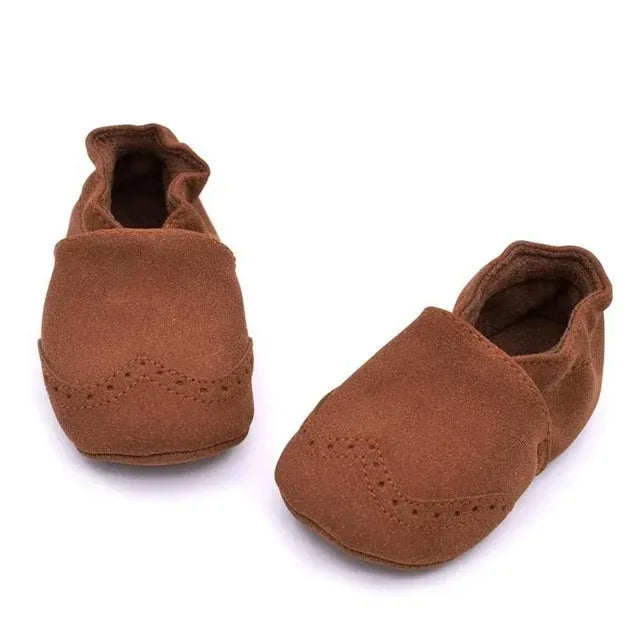 Premium Nubuck Leather Baby Shoes First Walker Soft Sole - ToylandEU