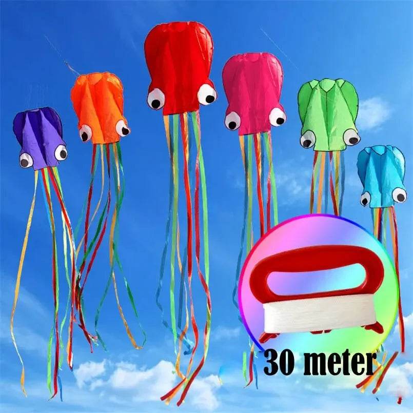 Premium Octopus Kite 3D Design With Handle For Kids - ToylandEU
