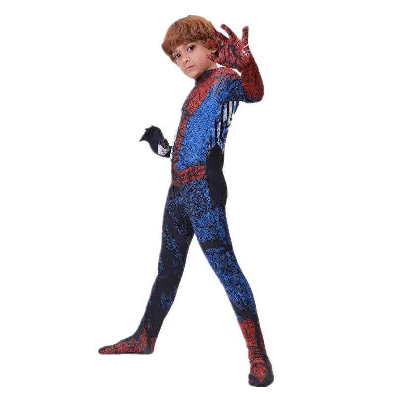 Premium Onesie Superhero Mesh Spider For Kids Halloween - ToylandEU