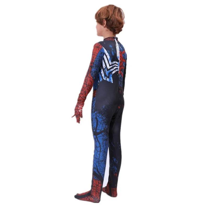 Premium Onesie Superhero Mesh Spider For Kids Halloween - ToylandEU