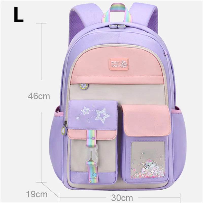 Premium Orthopedic School Backpack Princess Design Girls - ToylandEU
