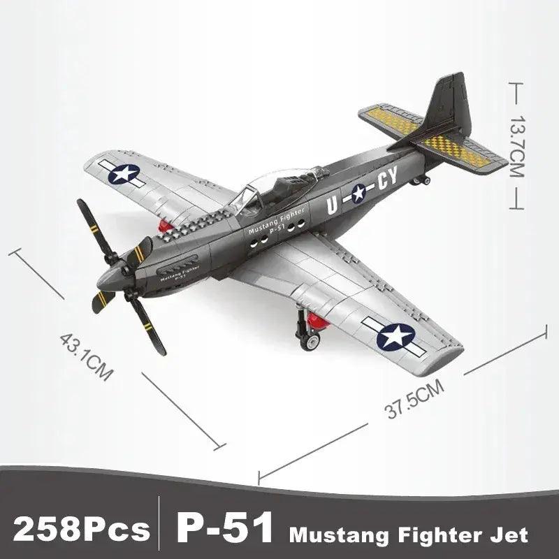 Premium P 51 Mustang Model Building Blocks Toyland EU -  ToylandEU™