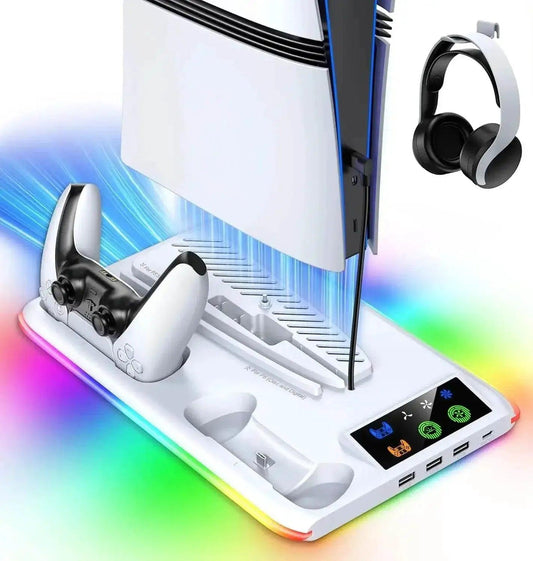  Premium PS5 Cooling Stand with LED Charging Station -  ToylandEU™