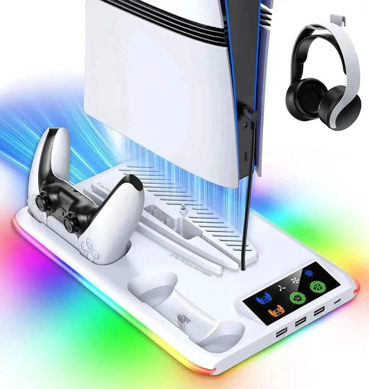  Premium PS5 Cooling Stand with LED Charging Station -  ToylandEU™