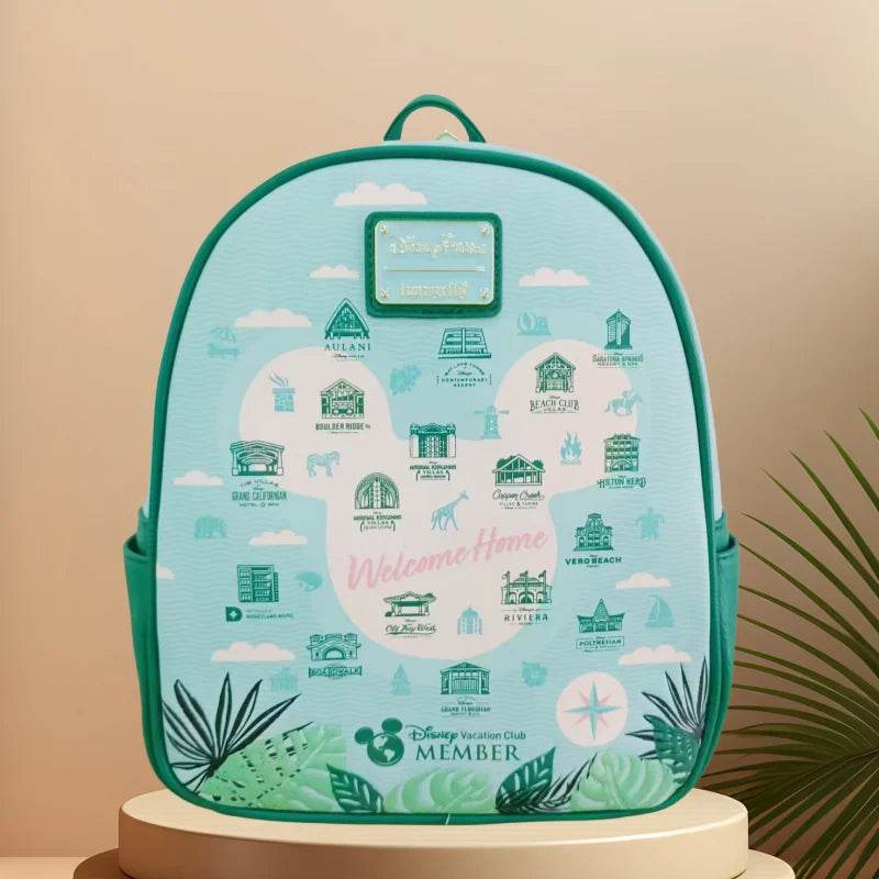 Premium PU Leather Backpack For Girls Mermaid Cosplay Mickey Mouse Disney Travel School Bag - ToylandEU