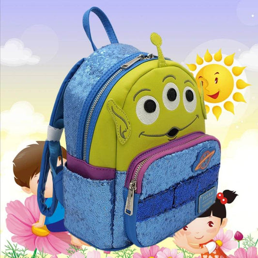 Premium PU Leather Backpack With Christmas Eve Horror Around The Strange City Night Sally For Girls - ToylandEU