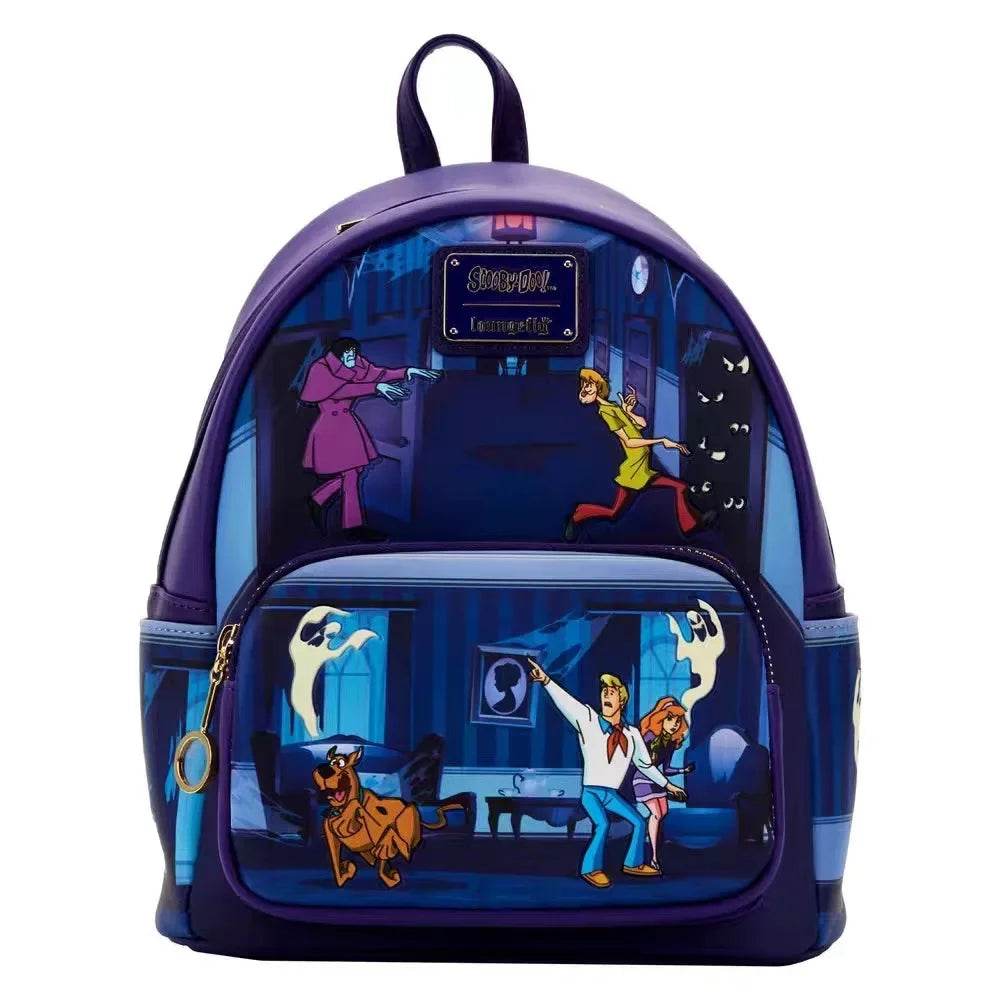Premium PU Leather Backpack With Christmas Eve Horror Around The Strange City Night Sally For Girls - ToylandEU