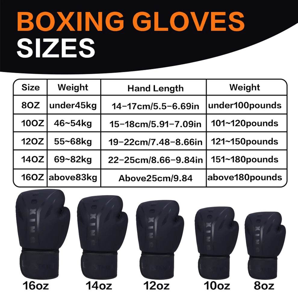 Premium PU Leather Boxing Gloves Breathable Unisex Training - ToylandEU