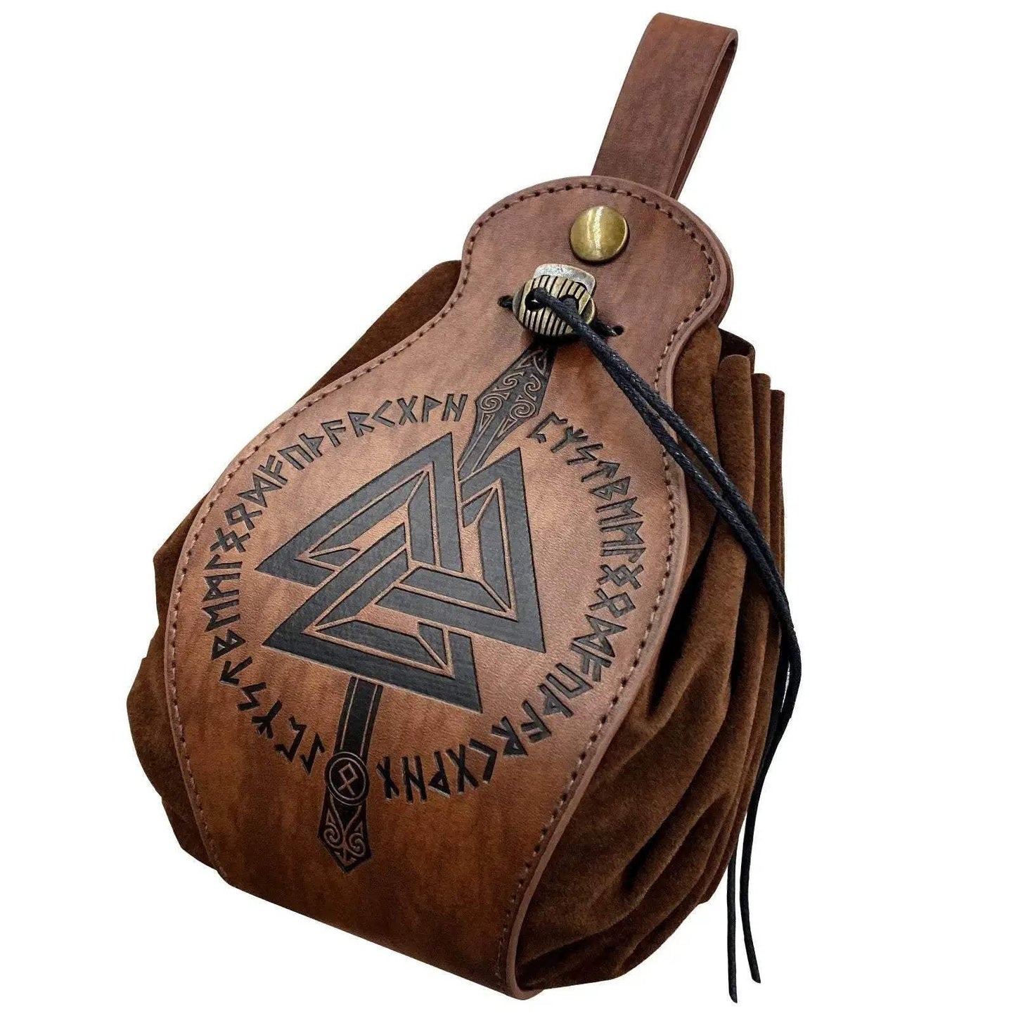 Premium PU Leather Dice Bag with Celtic Designs for Dungeons and Dragons Enthusiasts - ToylandEU