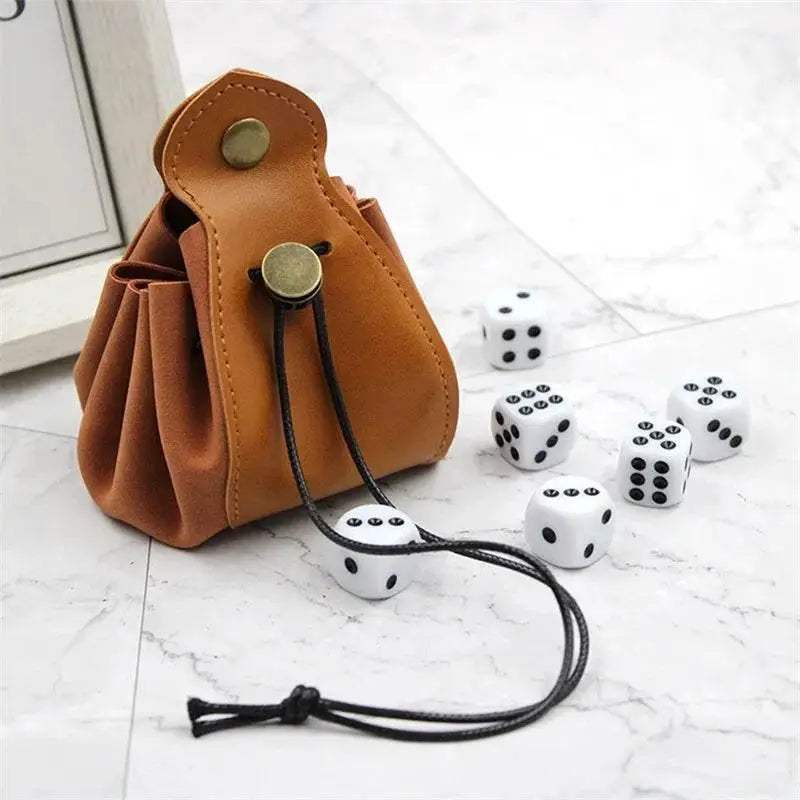 Premium PU Leather Dice Bag with Celtic Designs for Dungeons and Dragons Enthusiasts - ToylandEU