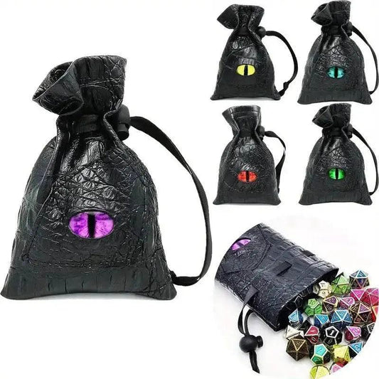  Premium PU Leather Dice Bag with Dragon Eye Design -  ToylandEU™