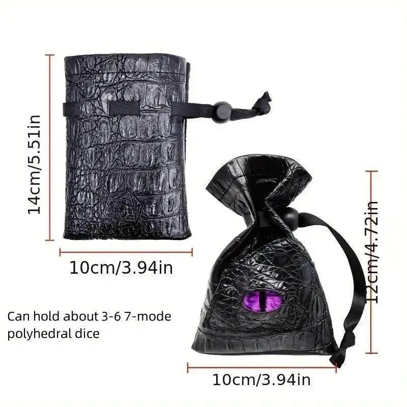  Premium PU Leather Dice Bag with Dragon Eye Design -  ToylandEU™