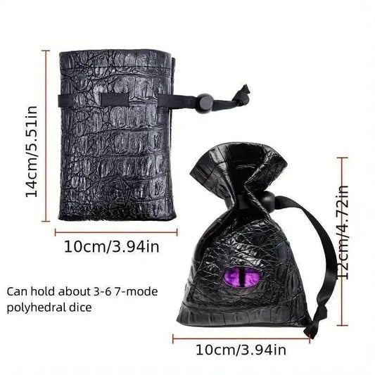  Premium PU Leather Dice Bag with Dragon Eye Design -  ToylandEU™