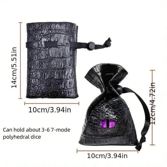  Premium PU Leather Dice Bag with Dragon Eye Design -  ToylandEU™