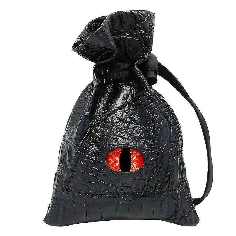 Premium PU Leather Dice Bag with Dragon Eye Design for Dungeons and Dragons Players and Tarot Enthusiasts - ToylandEU