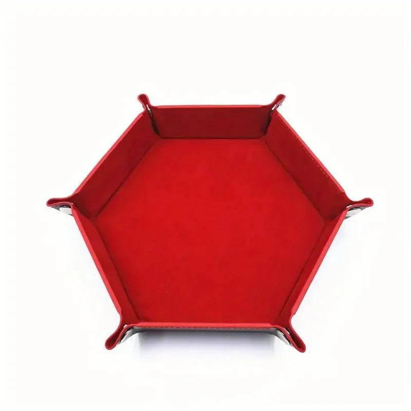 Premium PU Leather Folding Dice Storage Tray with Velvet Interior for Tabletop Game Enthusiasts - ToylandEU