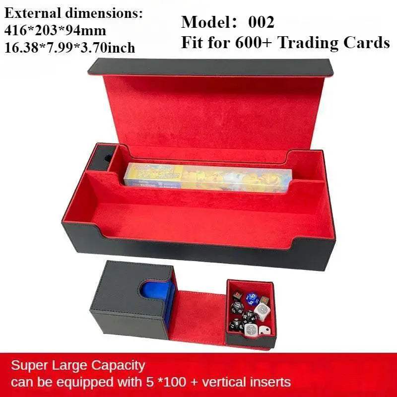 Premium PU Leather Storage Box for 1800 Trading Cards with Magnetic Closure for Magic Gathering Enthusiasts - ToylandEU