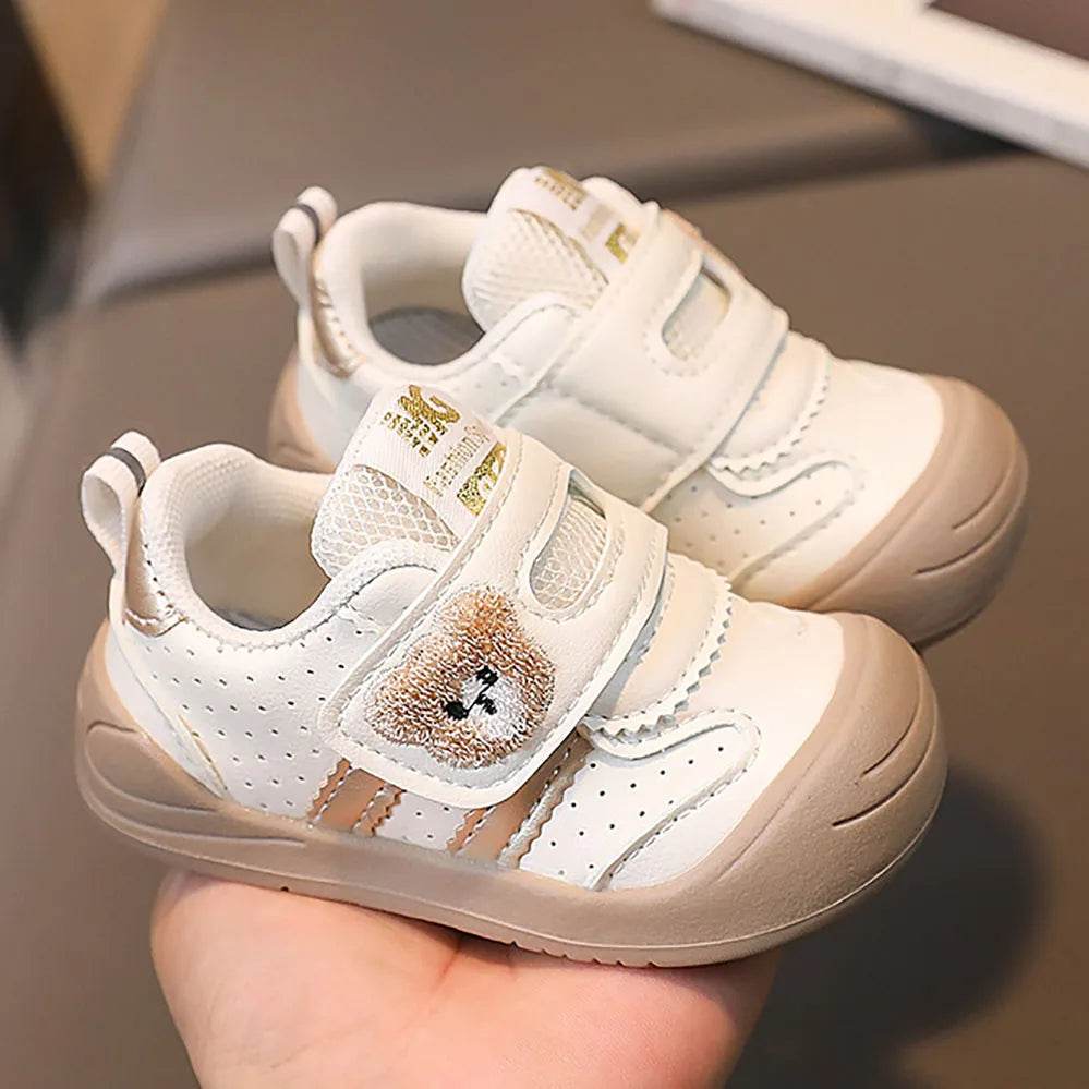 Premium PU Leather Toddler Shoes Soft Sole Ergonomic First Walkers For Babies 0 To 1 Year Unisex Sneakers - ToylandEU