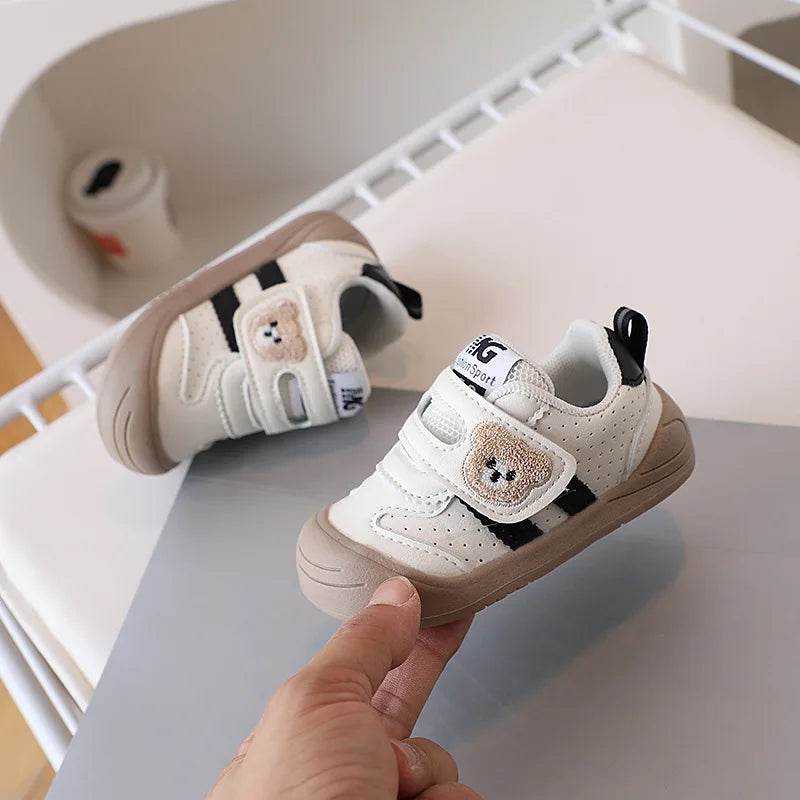 Premium PU Leather Toddler Shoes Soft Sole Ergonomic First Walkers For Babies 0 To 1 Year Unisex Sneakers - ToylandEU
