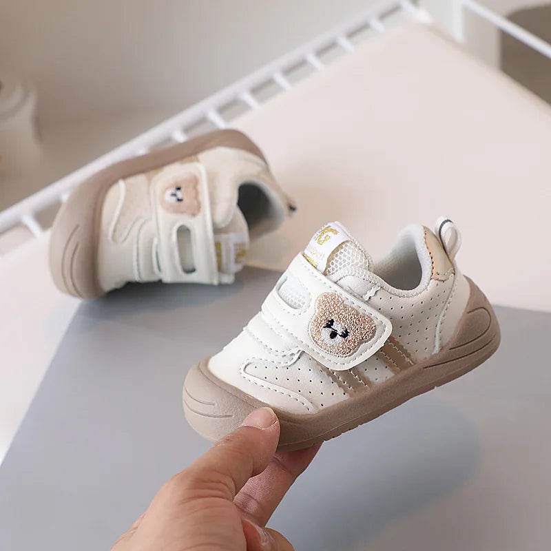 Premium PU Leather Toddler Shoes Soft Sole Ergonomic First Walkers For Babies 0 To 1 Year Unisex Sneakers - ToylandEU