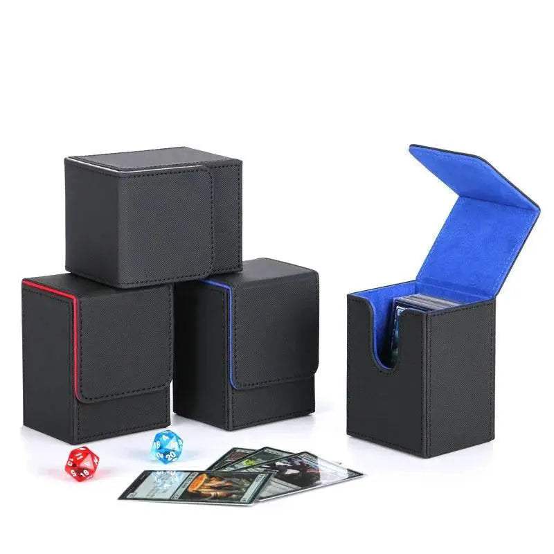 Premium PU Leather Trading Card Deck Box with Magnetic Closure for Collectors and Gamers - ToylandEU