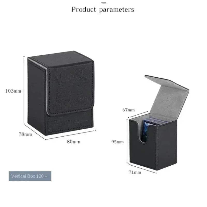 Premium PU Leather Trading Card Deck Box with Magnetic Closure for Collectors and Gamers - ToylandEU