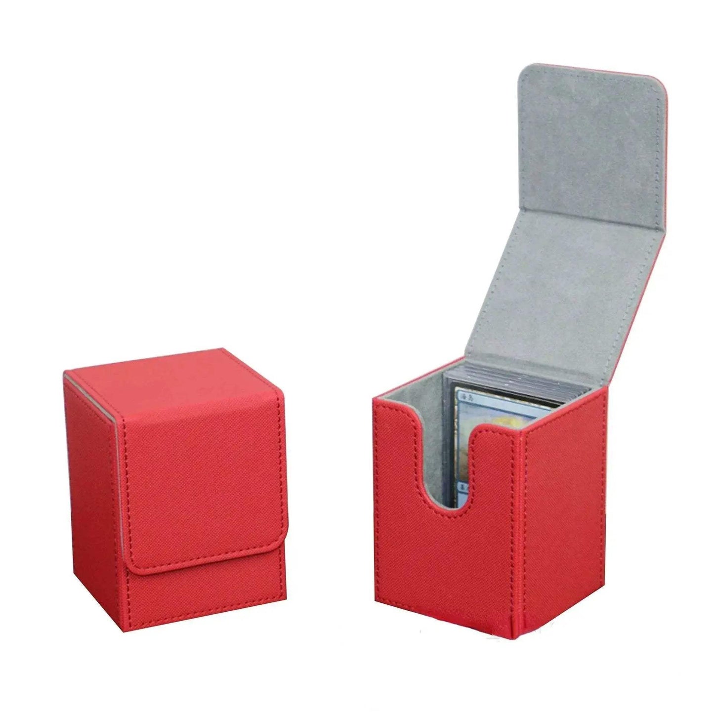Premium PU Leather Trading Card Deck Box with Magnetic Closure for Collectors and Gamers - ToylandEU