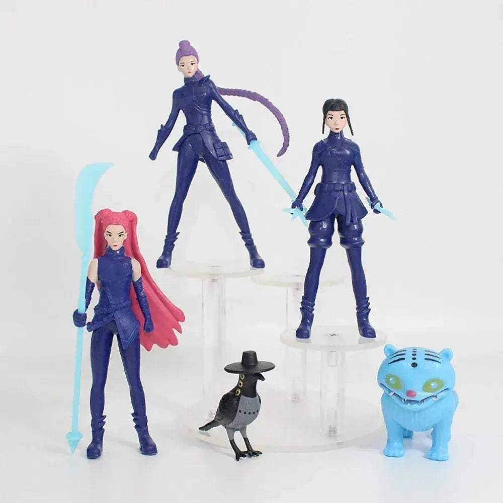 Premium PVC Anime Action Figures Set 7 Pieces Demon Hunters - ToylandEU
