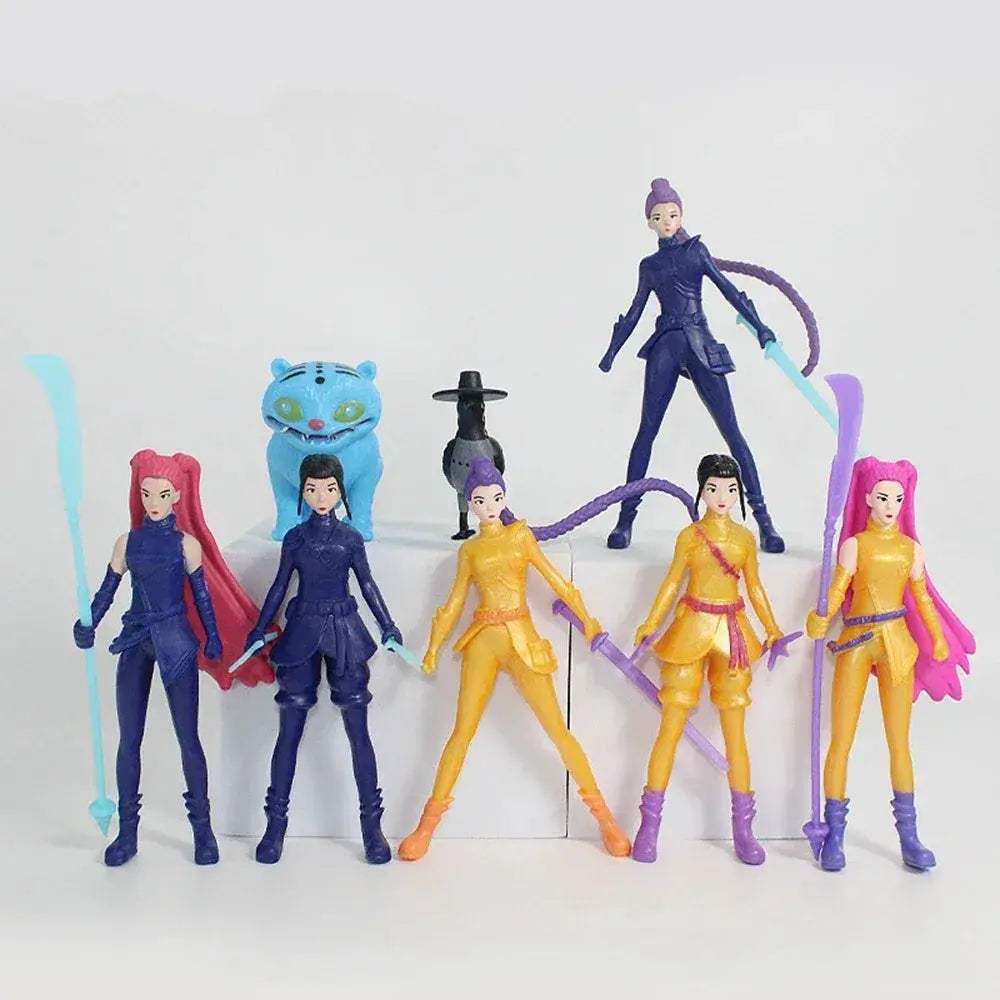 Premium PVC Anime Action Figures Set 7 Pieces Demon Hunters - ToylandEU