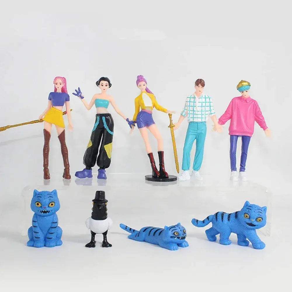 Premium PVC Anime Action Figures Set 7 Pieces Demon Hunters - ToylandEU