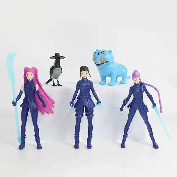 Premium PVC Anime Action Figures Set 7 Pieces Demon Hunters - ToylandEU