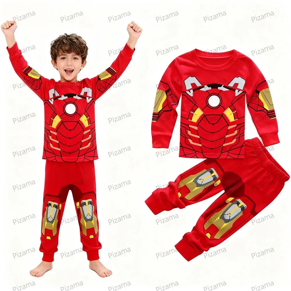 Premium Pajama Sets 100 Percent Cotton Pixar McQueen Print For Boys Aged 2 To 7 Years Disney Sleepwear - ToylandEU