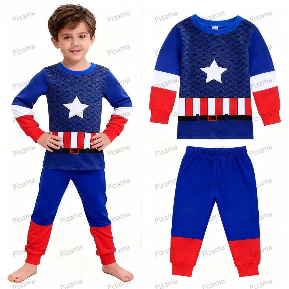 Premium Pajama Sets 100 Percent Cotton Pixar McQueen Print For Boys Aged 2 To 7 Years Disney Sleepwear - ToylandEU