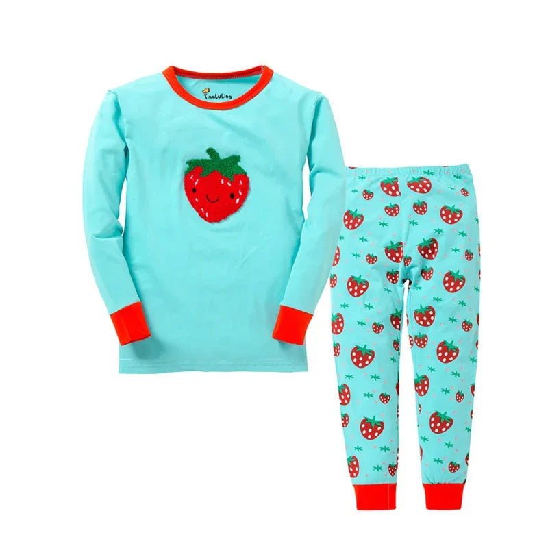 Premium Pajama Sets Animal Cartoon One Hundred Percent Cotton For Boys - ToylandEU