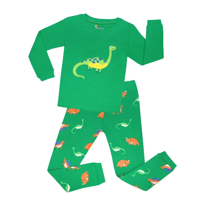 Premium Pajama Sets Animal Cartoon One Hundred Percent Cotton For Boys - ToylandEU