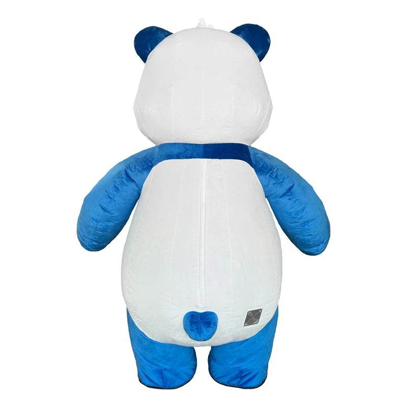Premium Panda Mascot Costume Blue Inflatable For Parade - ToylandEU