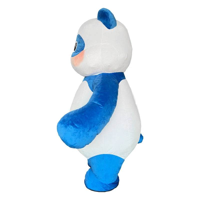 Premium Panda Mascot Costume Blue Inflatable For Parade - ToylandEU