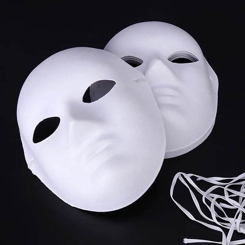 Premium Paper Masks DIY Paintable White Cosplay For Adults - ToylandEU