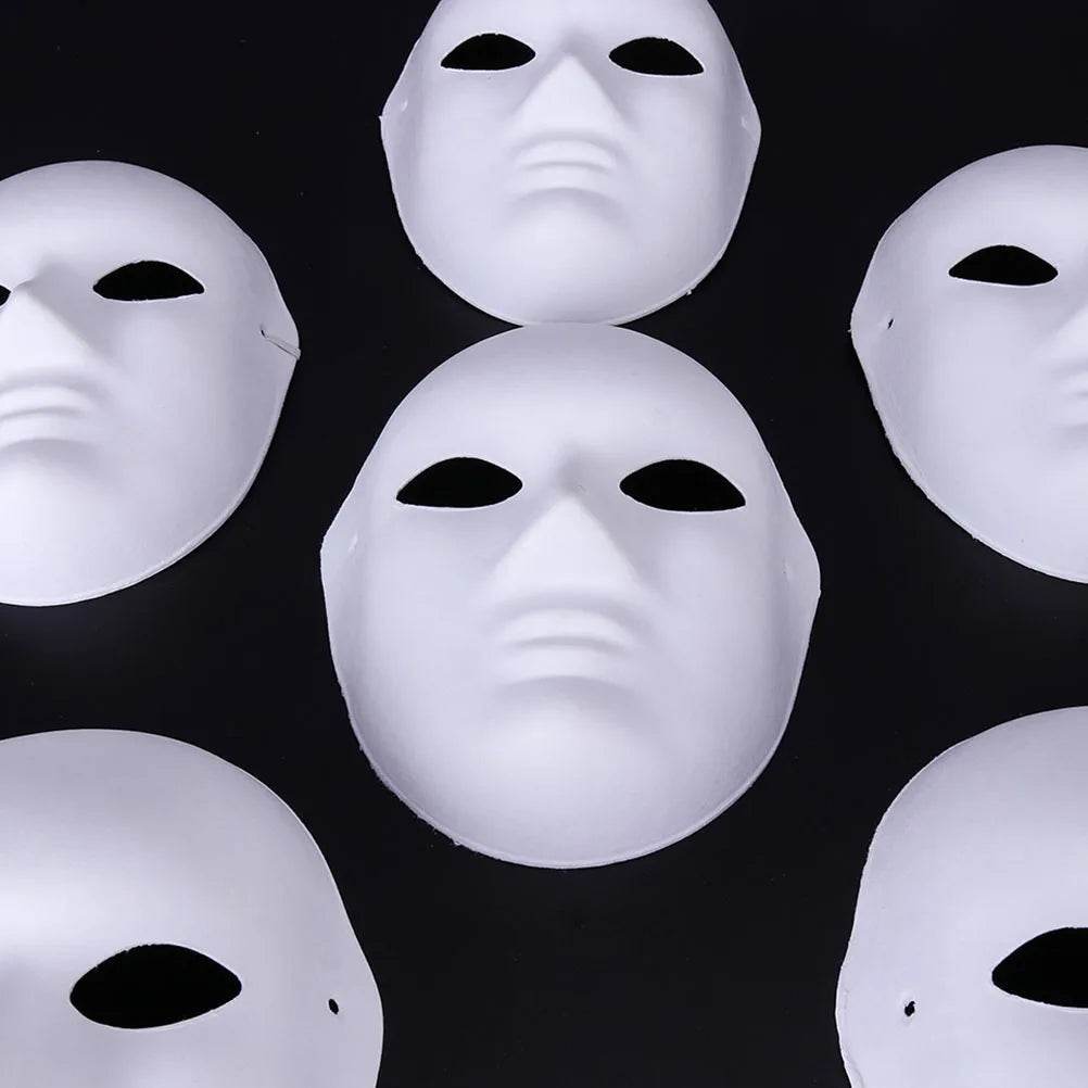 Premium Paper Masks DIY Paintable White Cosplay For Adults - ToylandEU