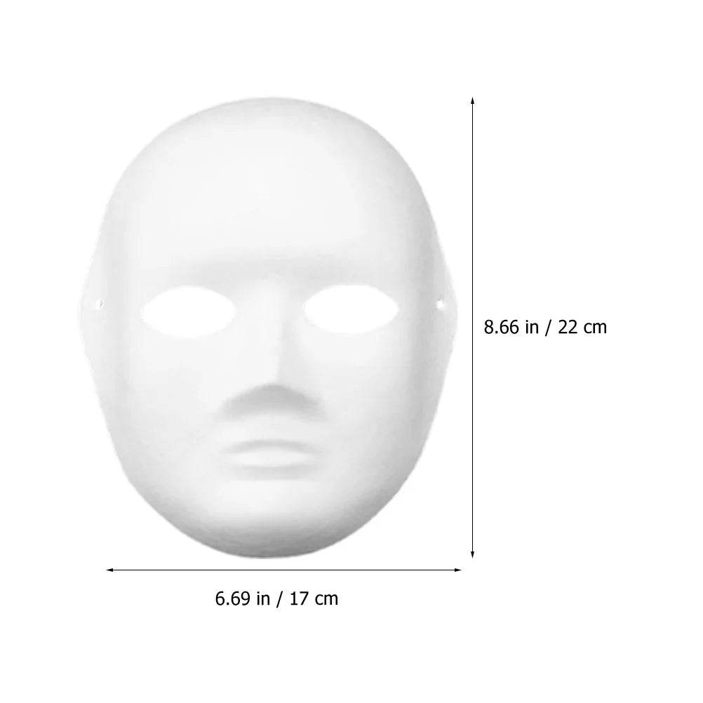 Premium Paper Masks DIY Paintable White Cosplay For Adults - ToylandEU